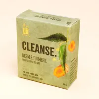 Мыло ручной работы с нимом, куркумой, тулси и чайным деревом, Иша Лайф; Neem and Turmeric with Tulsi and Tea tree handcrafted soap, Isha Life